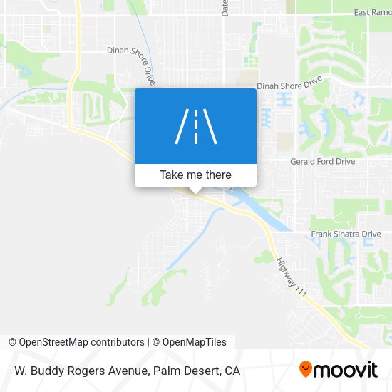 Mapa de W. Buddy Rogers Avenue