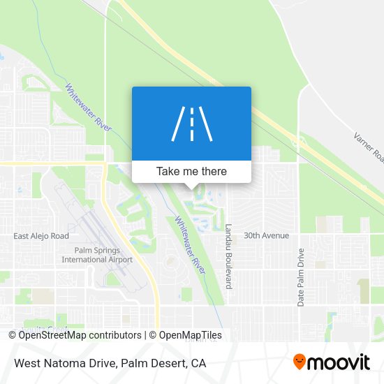 West Natoma Drive map