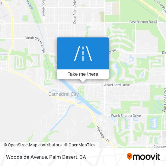 Woodside Avenue map