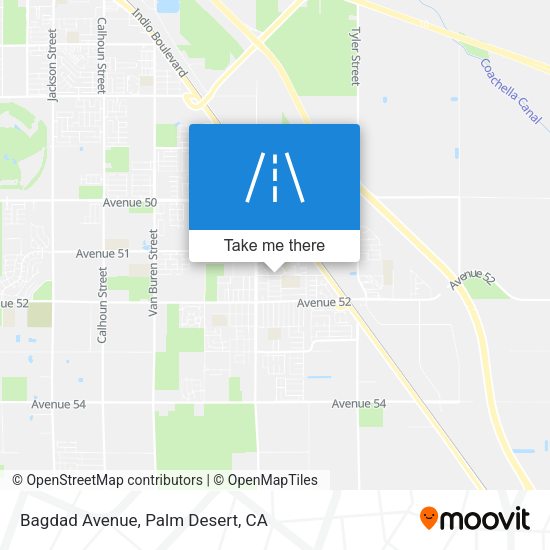 Bagdad Avenue map