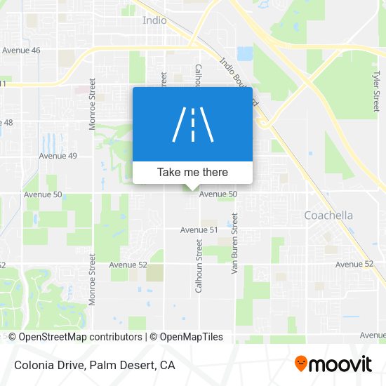 Colonia Drive map