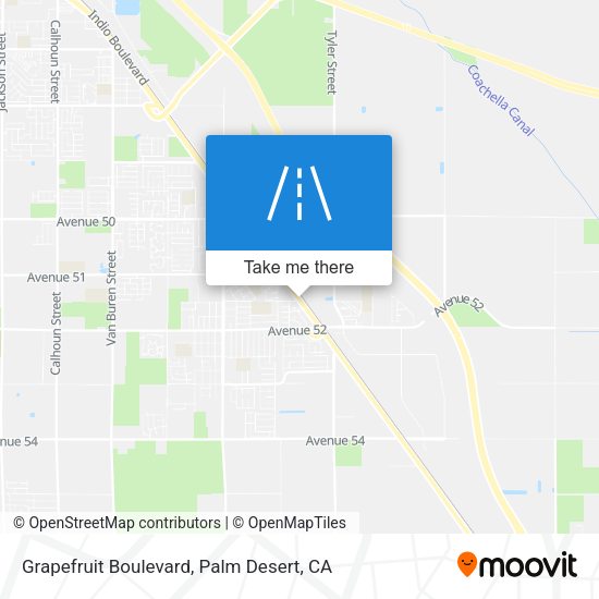 Mapa de Grapefruit Boulevard