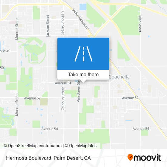 Hermosa Boulevard map