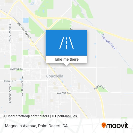 Magnolia Avenue map