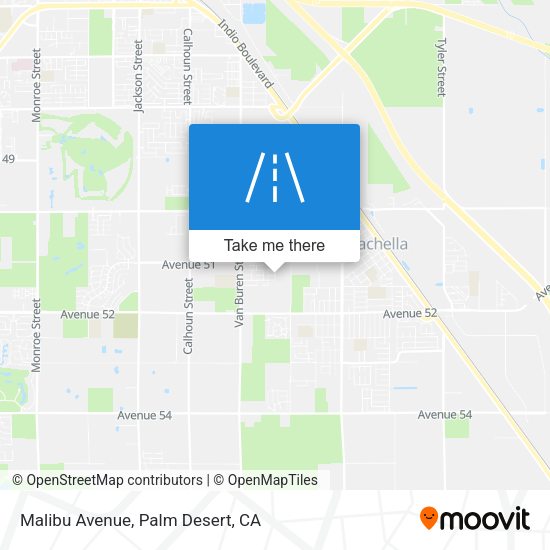 Malibu Avenue map