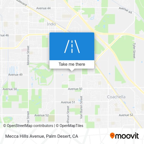 Mapa de Mecca Hills Avenue
