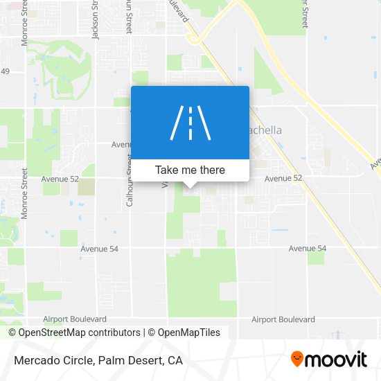 Mercado Circle map