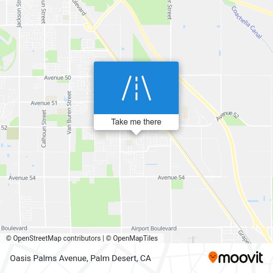 Oasis Palms Avenue map