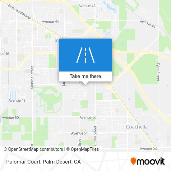 Palomar Court map