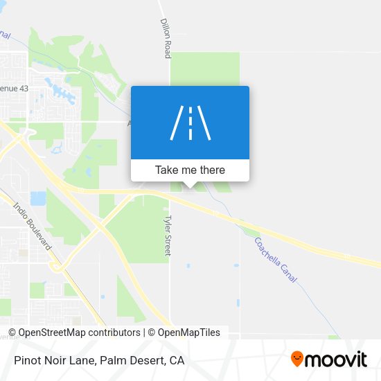 Mapa de Pinot Noir Lane