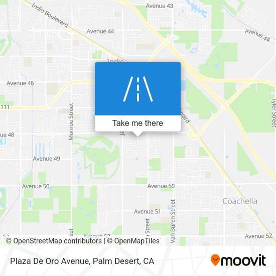 Plaza De Oro Avenue map
