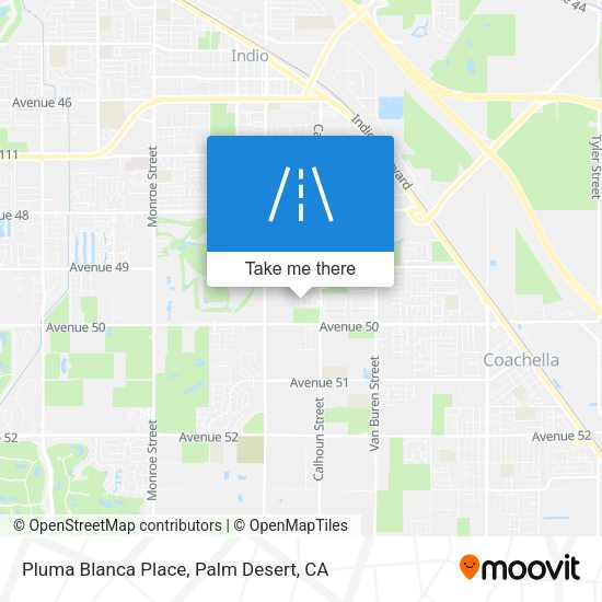Mapa de Pluma Blanca Place