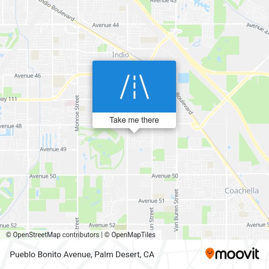 Pueblo Bonito Avenue map