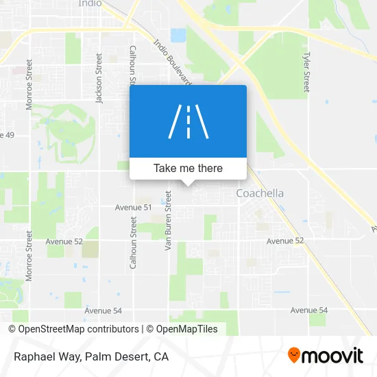 Raphael Way map