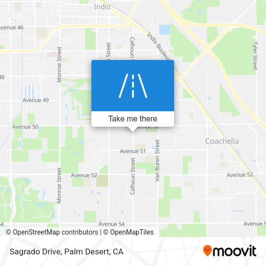 Sagrado Drive map