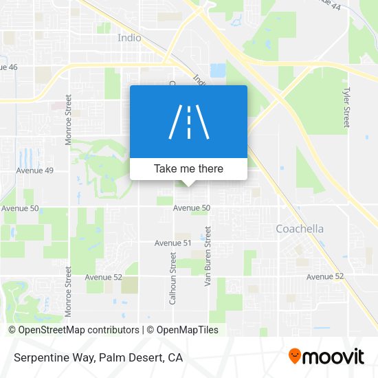 Serpentine Way map