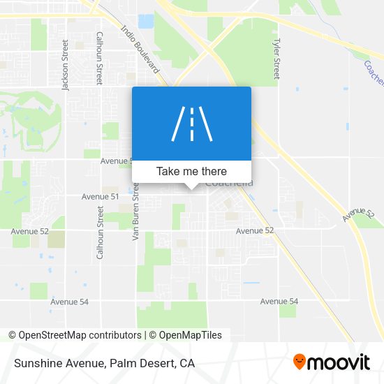 Sunshine Avenue map