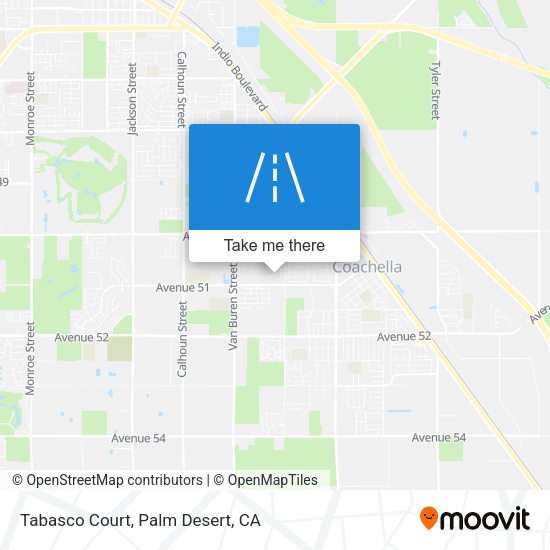 Tabasco Court map