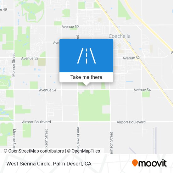 West Sienna Circle map
