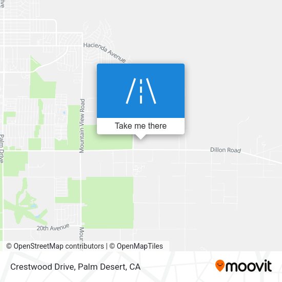 Crestwood Drive map