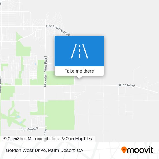 Golden West Drive map