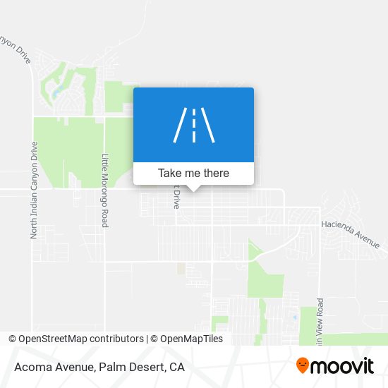 Acoma Avenue map
