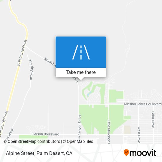 Alpine Street map