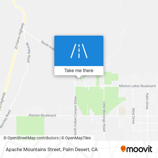 Apache Mountains Street map