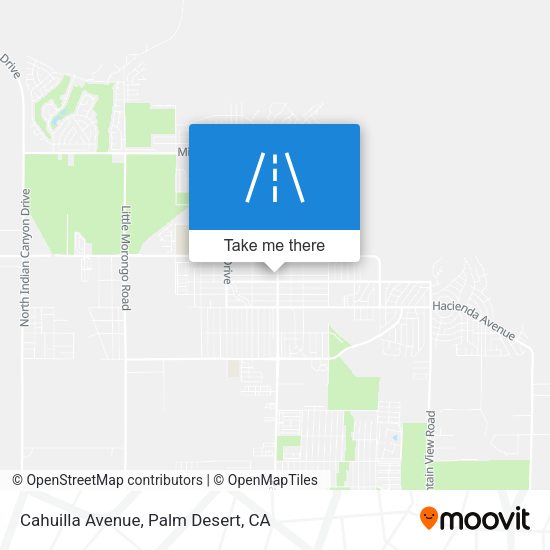 Mapa de Cahuilla Avenue