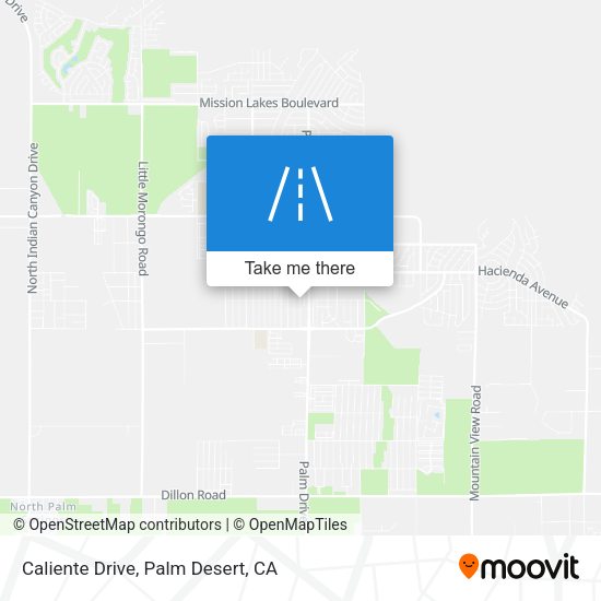 Caliente Drive map