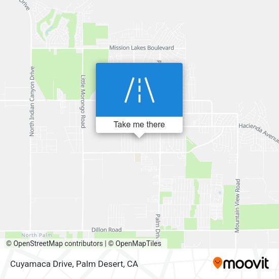 Mapa de Cuyamaca Drive