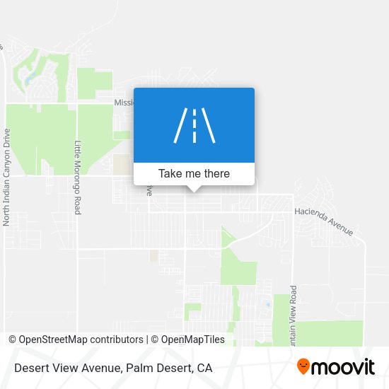 Desert View Avenue map