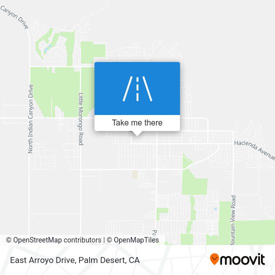 East Arroyo Drive map