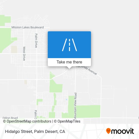 Hidalgo Street map