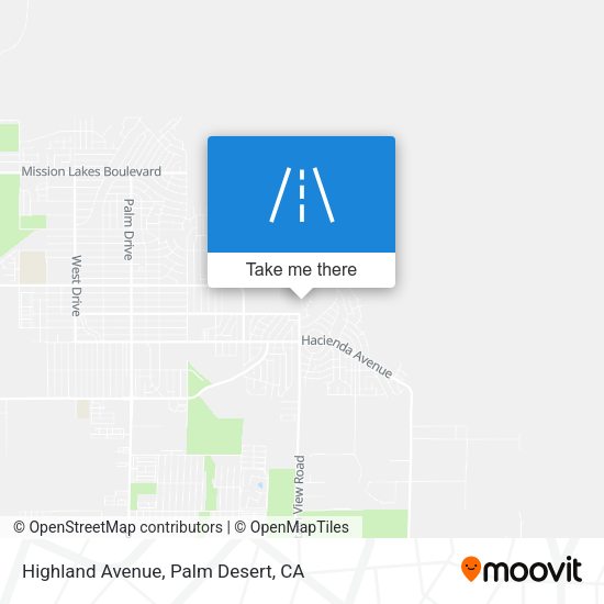 Highland Avenue map