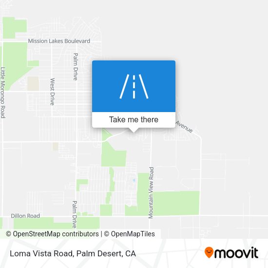 Loma Vista Road map