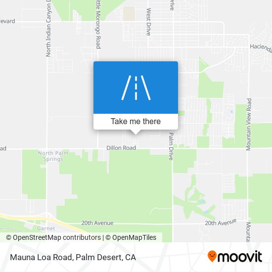 Mapa de Mauna Loa Road