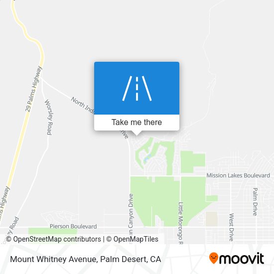 Mapa de Mount Whitney Avenue