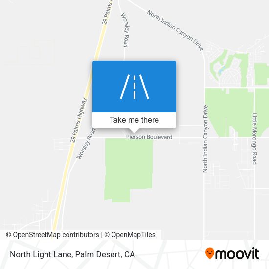 North Light Lane map