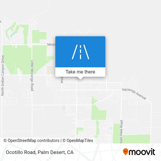 Mapa de Ocotillo Road