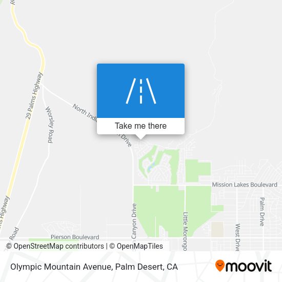 Olympic Mountain Avenue map