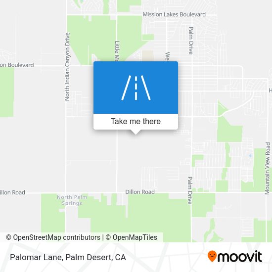 Palomar Lane map