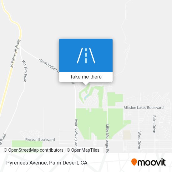 Pyrenees Avenue map
