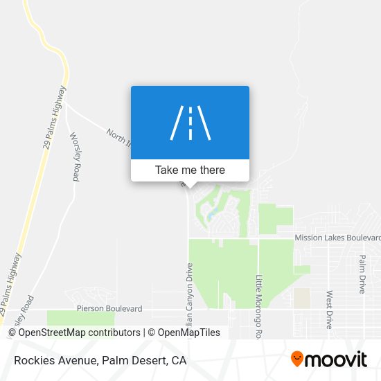 Rockies Avenue map