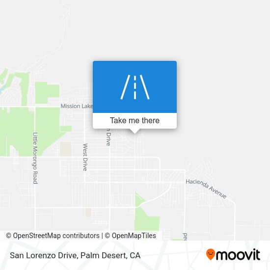 San Lorenzo Drive map