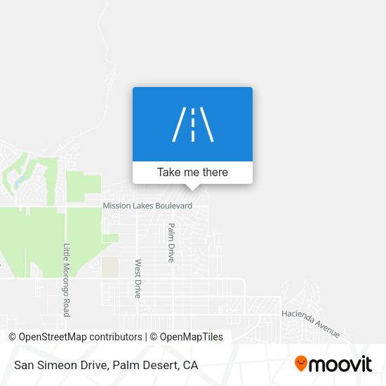 San Simeon Drive map