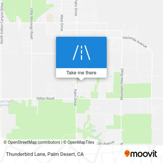 Thunderbird Lane map