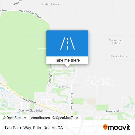 Mapa de Fan Palm Way