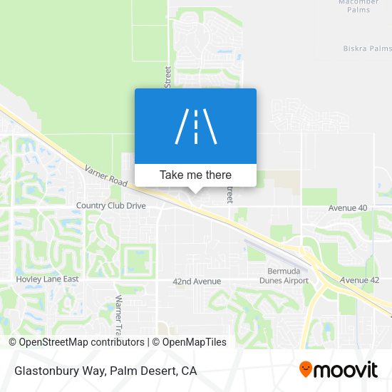 Glastonbury Way map