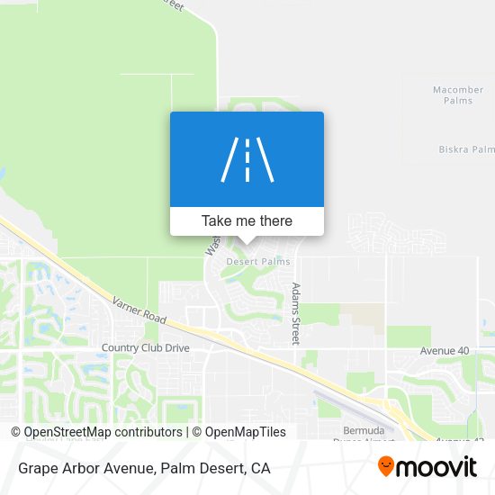 Grape Arbor Avenue map